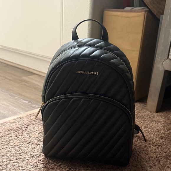 Michael Kors Handbags - Michael Kors Black Quilted Backpack